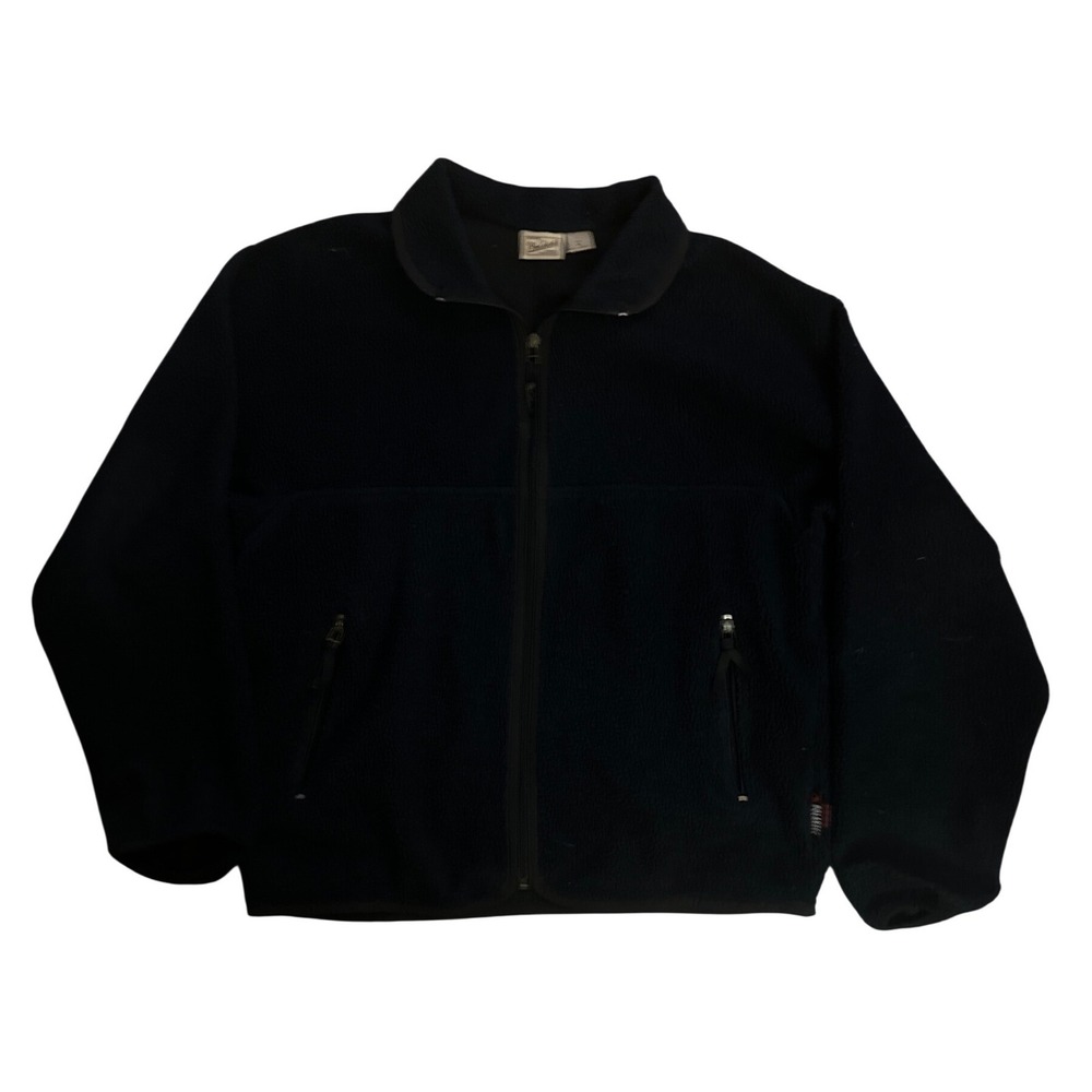 Woolrich Mens Fleece Jacket Navy Blue Full Zip Outdoor Warm Mid Layer Size M - Picture 1 of 4